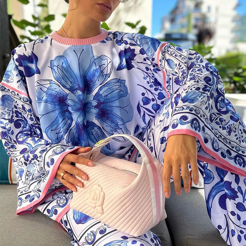 Aria - blomsterprint koordineret sæt