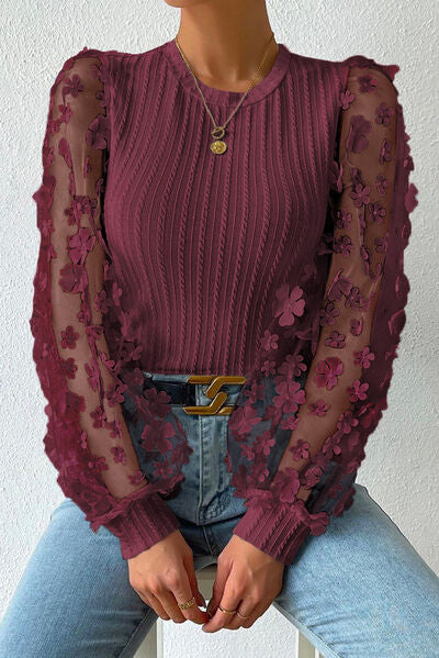 Ara | Bluse med applikationer