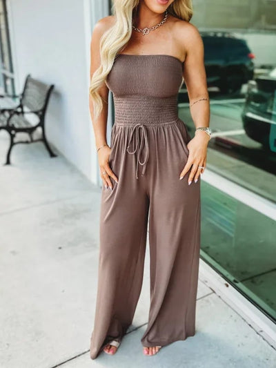 AntonioMarino Jumpsuit med stropløs talje