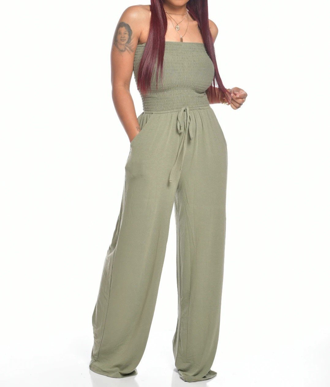 AntonioMarino Jumpsuit med stropløs talje