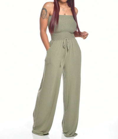 AntonioMarino Jumpsuit med stropløs talje