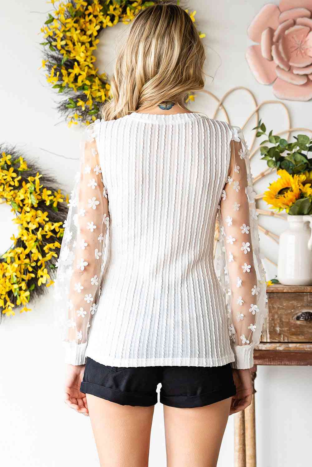 Ara | Bluse med applikationer