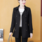ANNA Koreansk mode Casual mid-long dobbeltradet trenchcoat