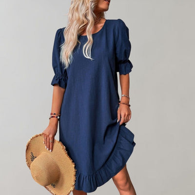 Uformel Kjole med Flæseaccenter | Let & Fashionabel | Perfekt til Sommerdage