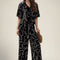 Dame Bluse – Oversize Pasform – Åndbar Bomuld – Kort Ærme – Abstrakt Print