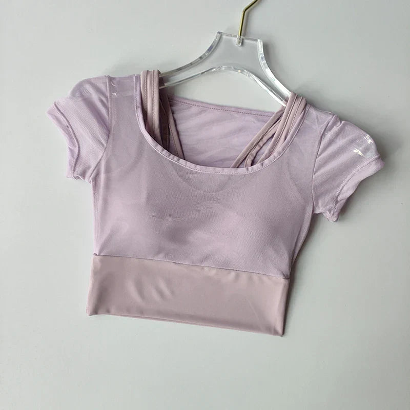 Polstret Pilates Fitness Yoga Top til kvinder - Tairah