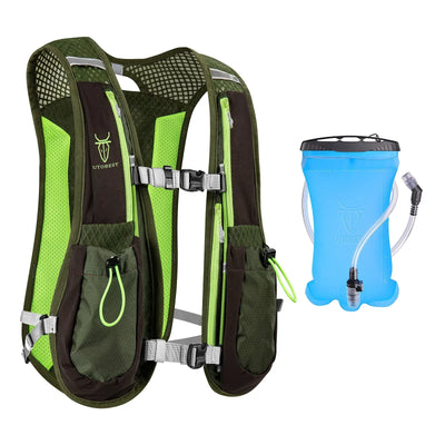 Hydration Rygsæk Vest til Løb | 1,5L Vandbeholder til Vandre- og Cykelture - Hydriz