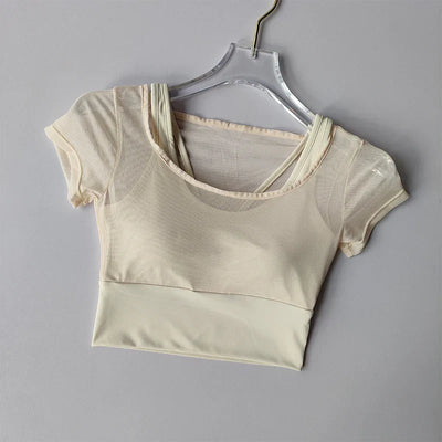 Polstret Pilates Fitness Yoga Top til kvinder - Tairah
