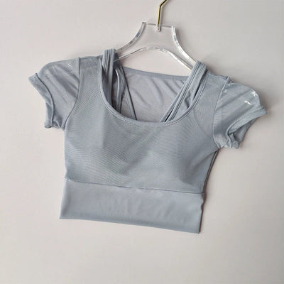 Polstret Pilates Fitness Yoga Top til kvinder - Tairah