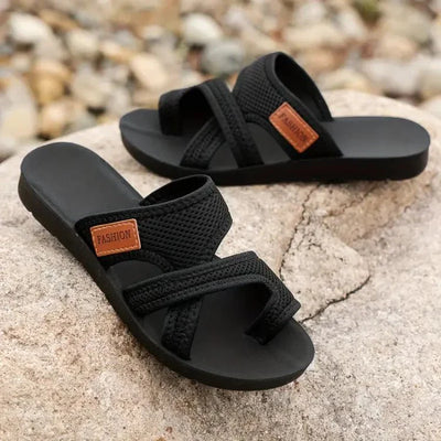Annegrethe Mesh Slides - Komfortable Sandaler