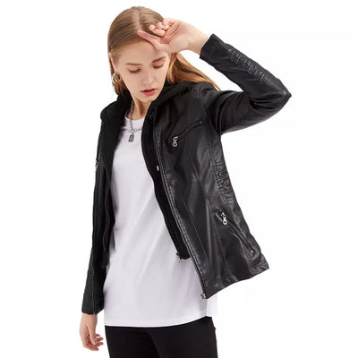 Kadenoshop | Sporty jakke i øko-læder