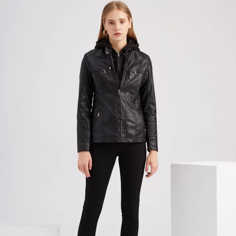 Kadenoshop | Sporty jakke i øko-læder