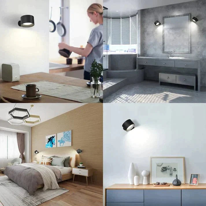 Lumini Led-lampe | Genopladelig trådløs væglampe
